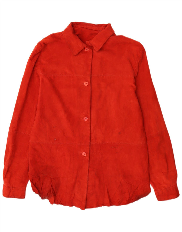 Conbipel Chemise En Daim Femme IT 44 Cuir Rouge Moyen