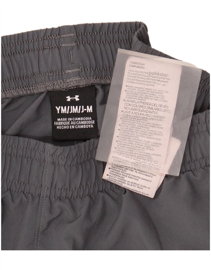 Under Armour Short de Sport Graphique Garçon 9-10 ans Gris Moyen Polyester