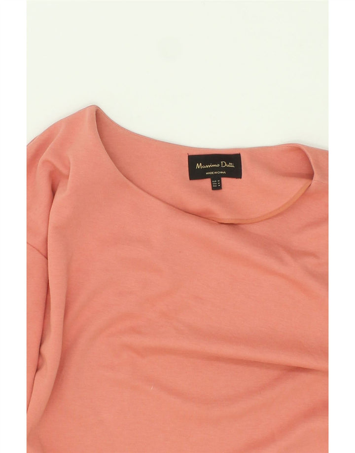 MASSIMO DUTTI Womens Top 3/4 Sleeve UK 14 Medium Pink Vintage Massimo Dutti and Second-Hand Massimo Dutti from Messina Hembry 