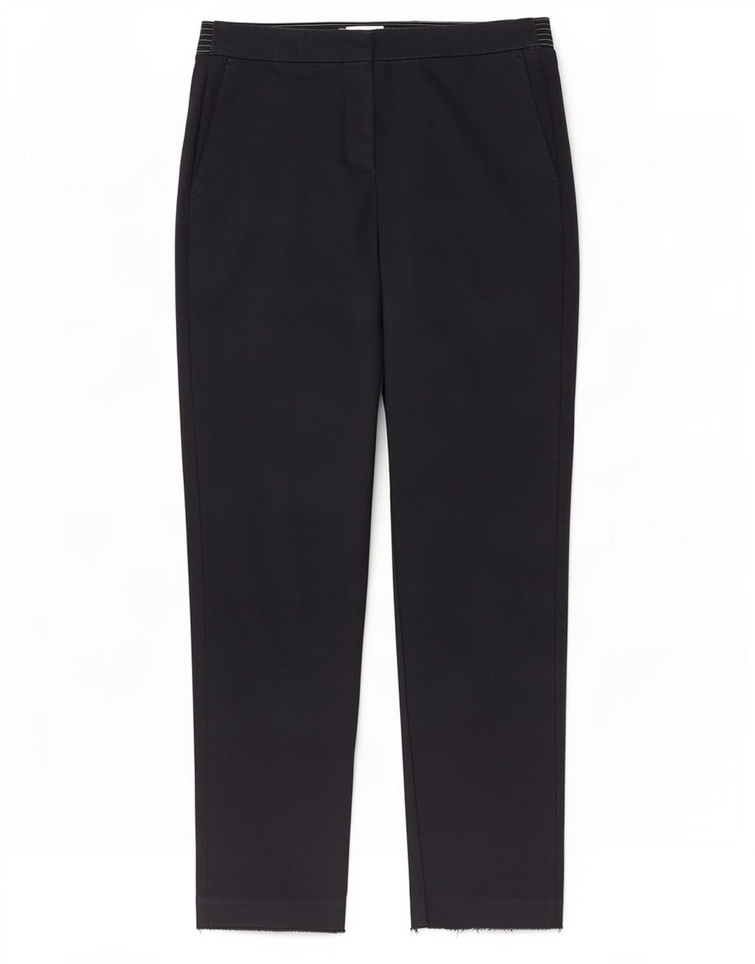 Pantalon Chino Droit Femme Zara Moyen W28 L27 Bleu Marine