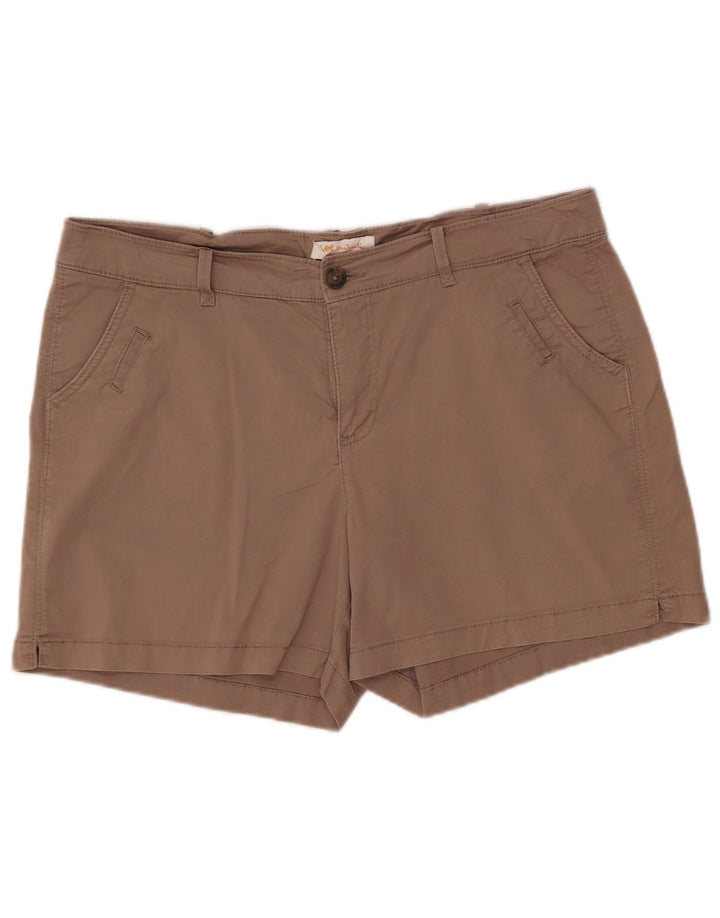 LEE Short Chino Femme US 16 2XL W38 Coton Marron