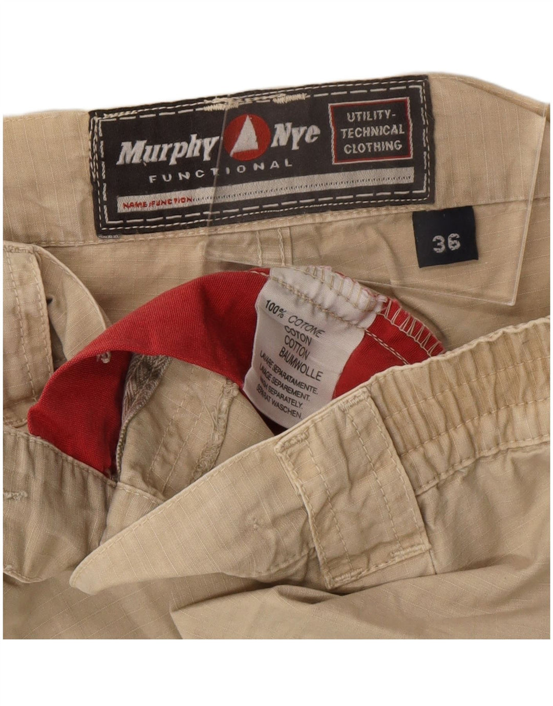 MURPHY & NYE Short Cargo Homme W36 Grand Coton Beige