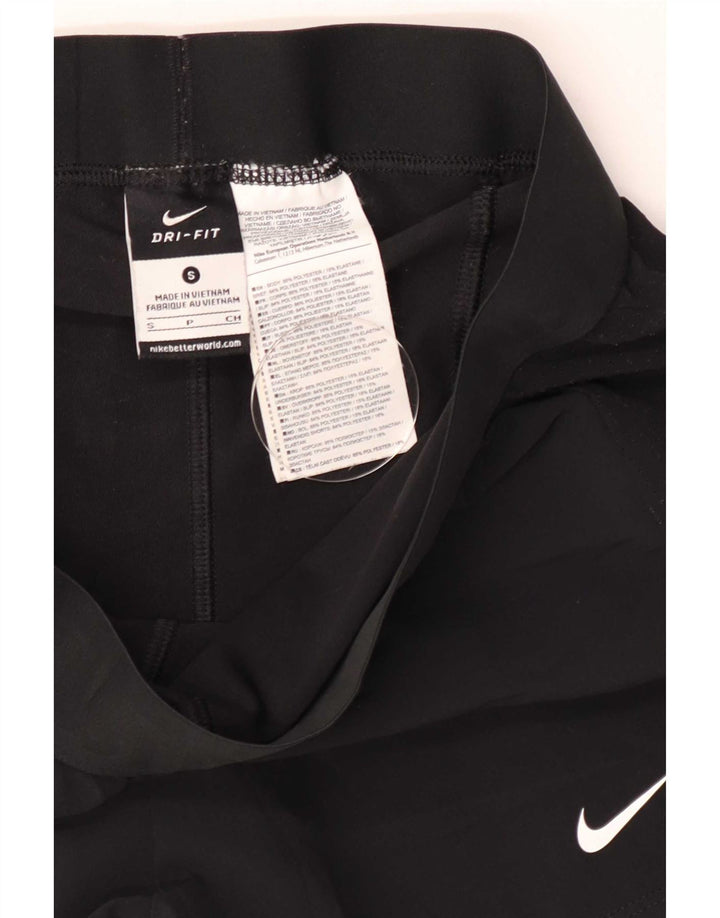 Nike Short de sport Dri Fit pour femme UK 10 Petit Noir Polyester