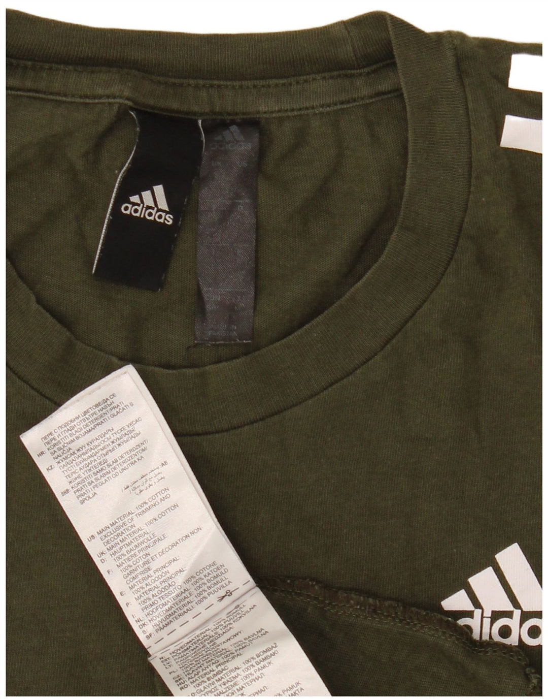 Adidas T-Shirt Homme Haut Petit Kaki Coton