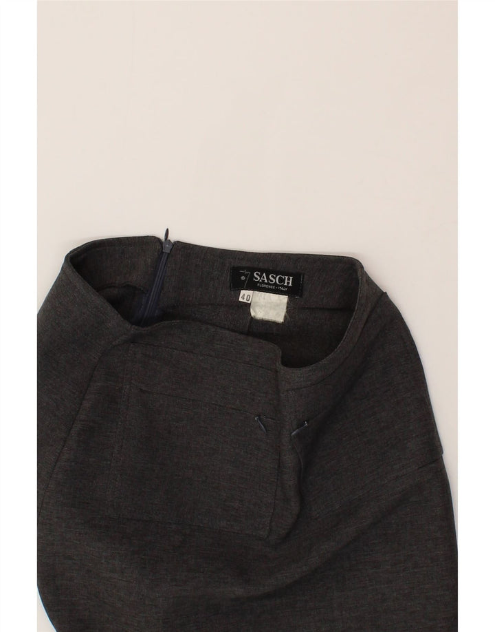 SASCH Womens Mini Skirt IT 40 Small W26  Grey Vintage Sasch and Second-Hand Sasch from Messina Hembry 