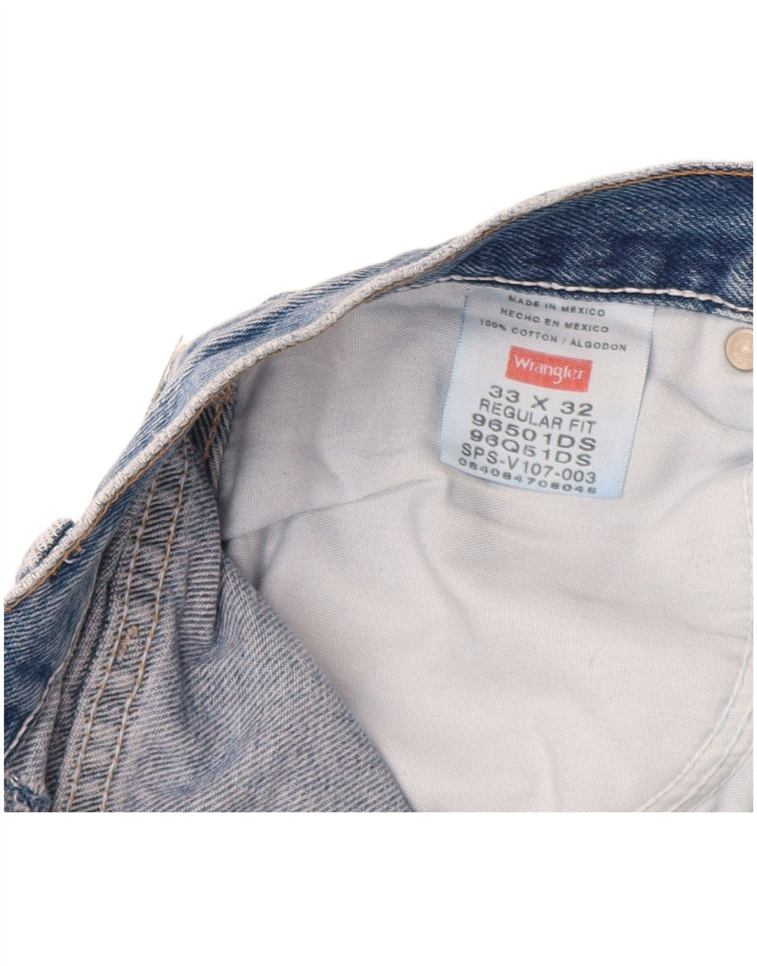 WRANGLER Jean droit coupe droite homme W33 L32 bleu coton