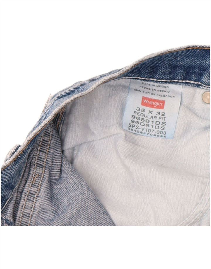 WRANGLER Jean droit coupe droite homme W33 L32 bleu coton