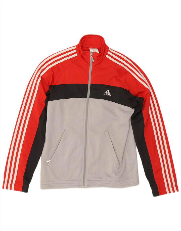 Adidas Veste de survêtement pour homme UK 36/38 Petit Rouge Colorblock Polyester