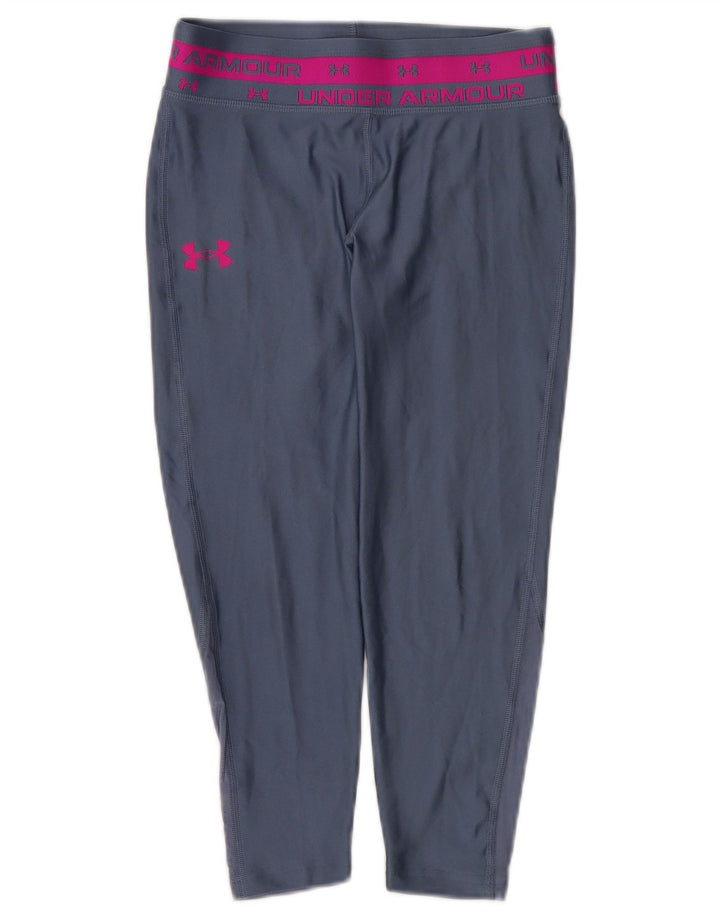 UNDER ARMOUR Girls Graphic Leggings 11-12 Years  Blue