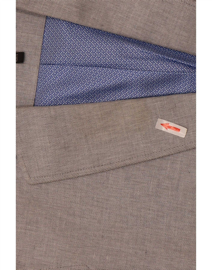 Banana Republic Veste Blazer 2 Boutons Coupe Régulière pour Homme UK 40 Grand Gris