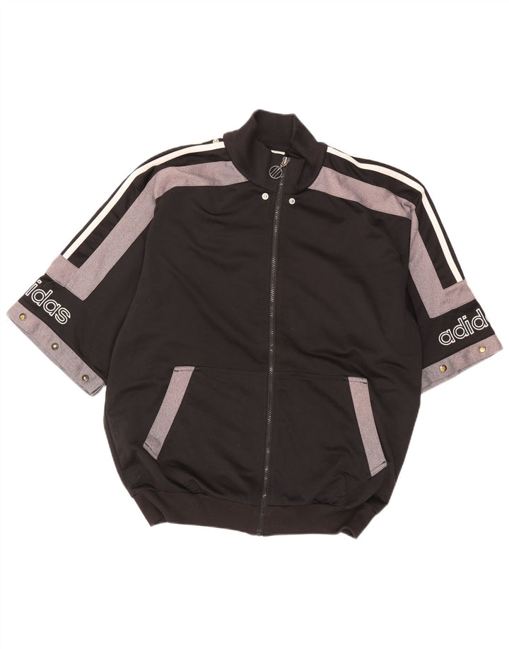 ADIDAS Veste de survêtement graphique pour hommes UK 40/42 Noir moyen Colourblock