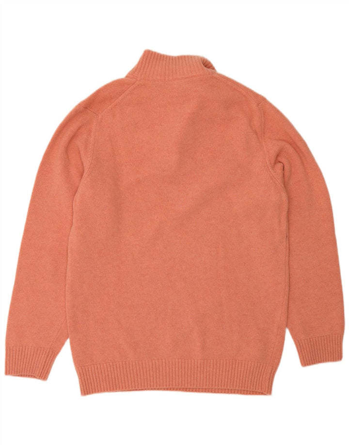 Sergio Tacchini Pull Col Zippé Homme Laine Orange Moyen