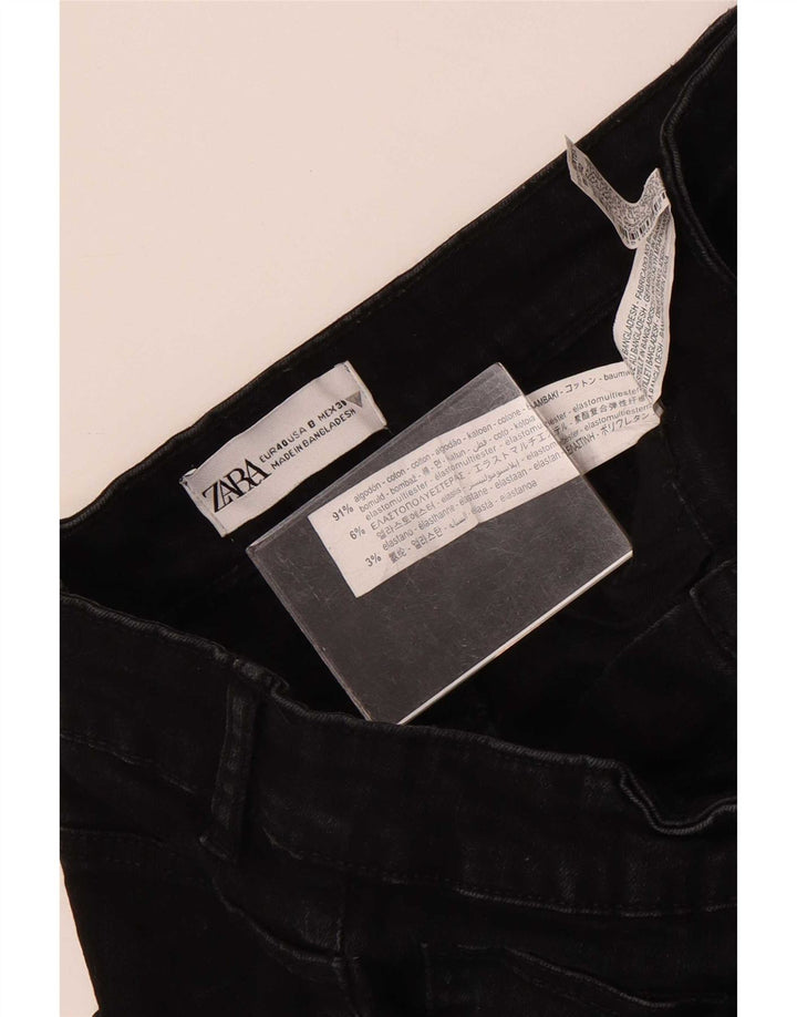 Zara Jean Slim Femme EU 40 Moyen W30 L28 Coton Noir