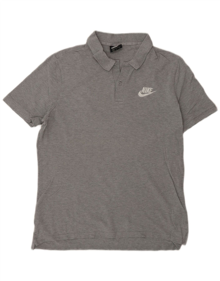 Nike Polo Homme Grand Gris Moucheté Coton