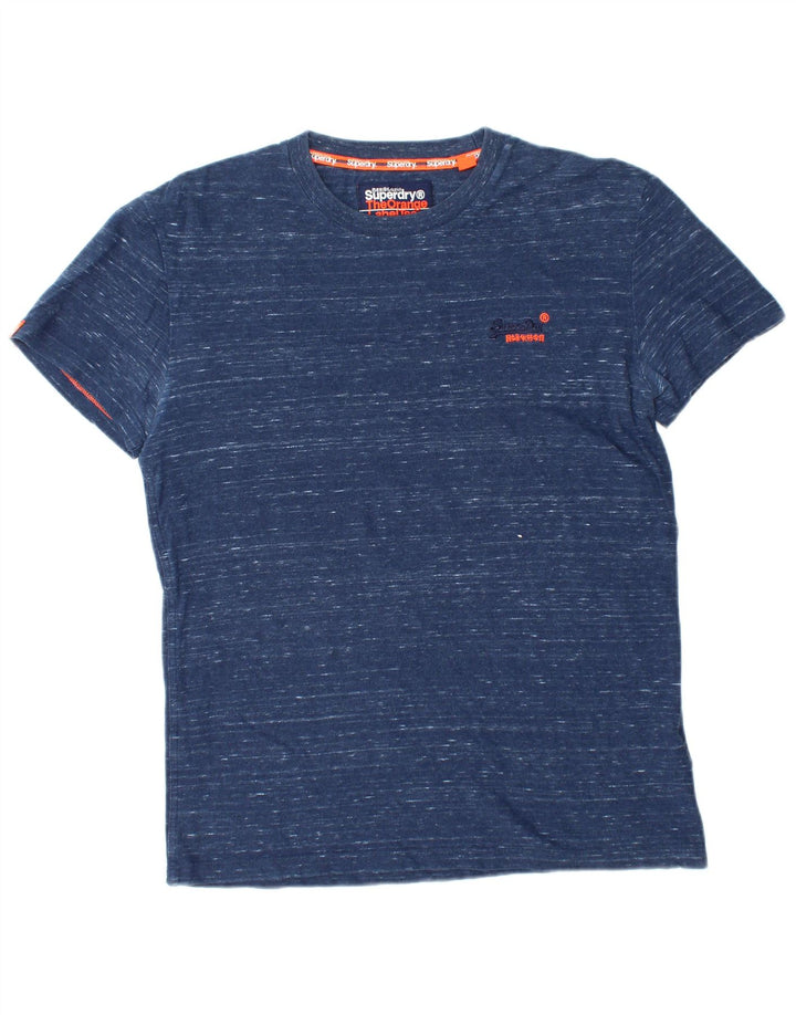 SUPERDRY T-Shirt Homme Bleu Moyen Moucheté Coton