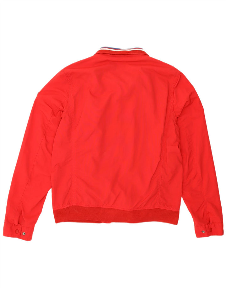 Tommy Hilfiger Veste Bomber Homme UK 40 Large Rouge Nylon
