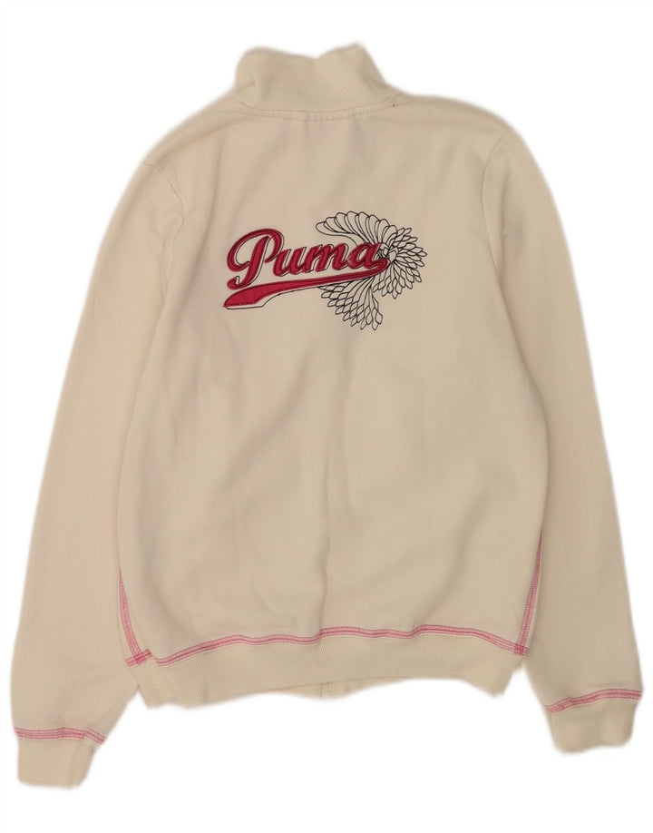 Puma Veste de Survêtement Graphique Fille 11-12 Ans Blanc