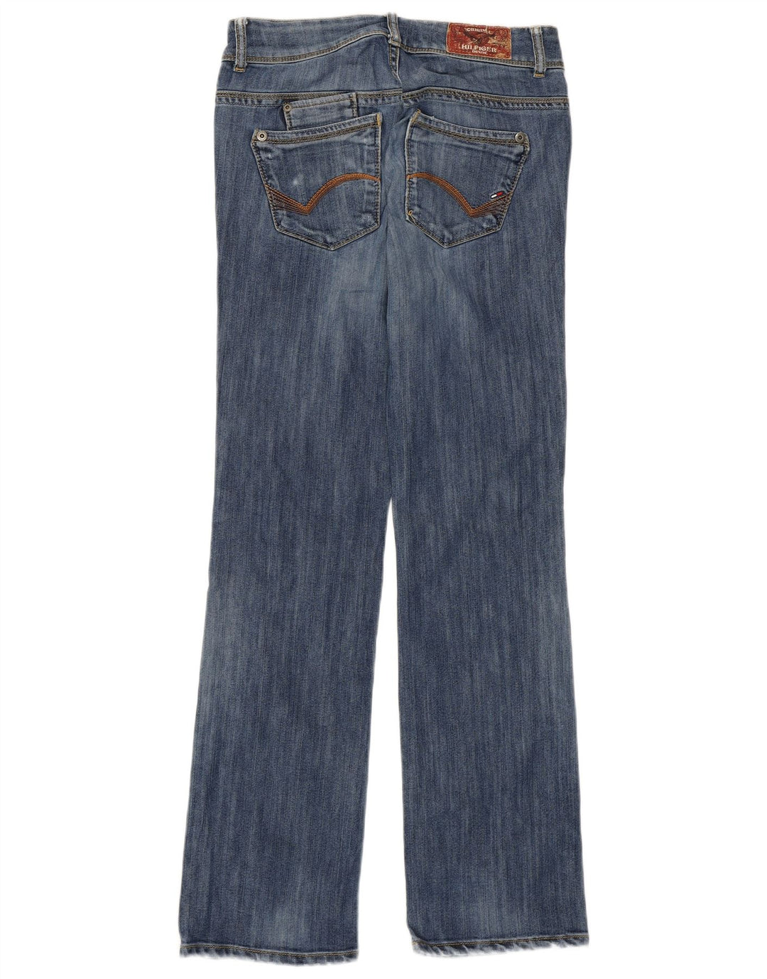 Tommy Hilfiger Jean droit Ruby taille basse pour femme W29 L32 en coton bleu