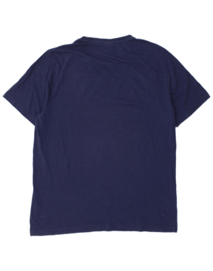 Puma T-shirt graphique pour hommes, grand, bleu marine, coton