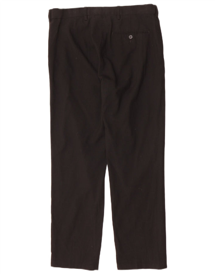 Marks & Spencer Pantalon chino droit coupe droite pour homme W32 L29 Noir