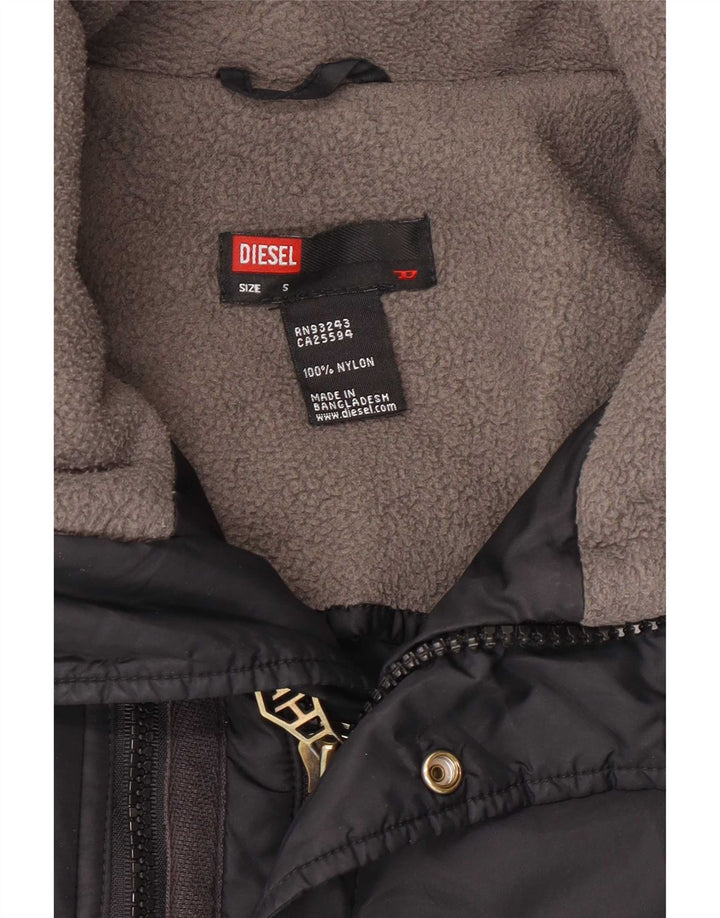 Diesel Veste matelassée pour homme UK 36 Petit nylon noir