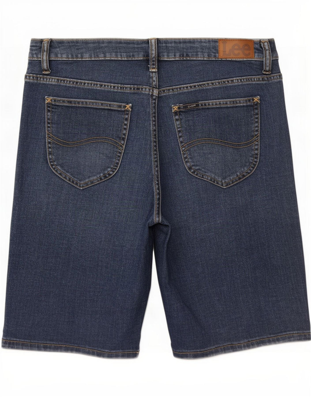 Lee Bermuda taille moyenne pour femme, coupe régulière, short en jean W32, grand bleu
