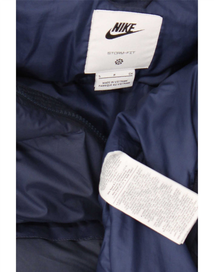 Nike Veste matelassée à capuche Storm-Fit pour homme UK 36 Small Bleu marine Polyester