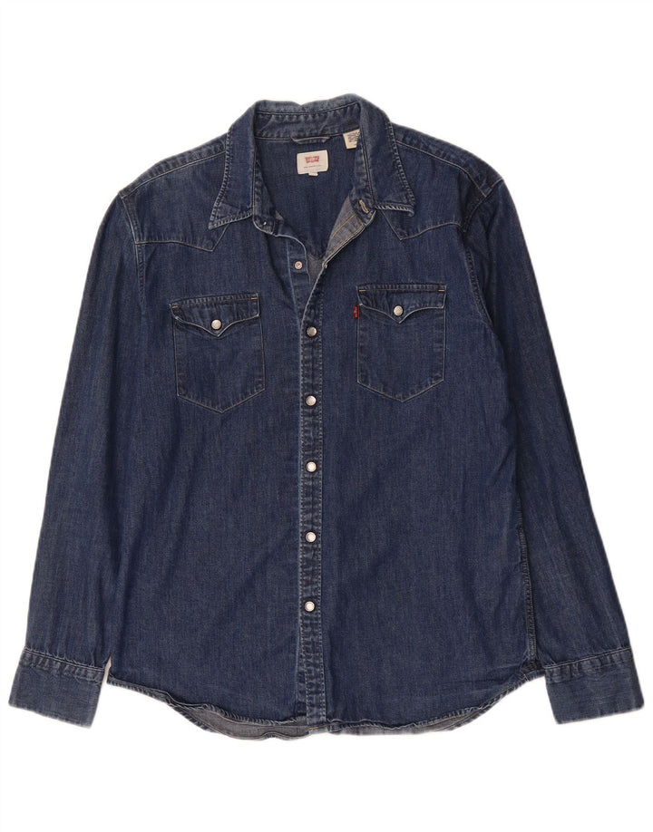 LEVI'S Chemise en Jean Homme Bleu Marine Large Coton