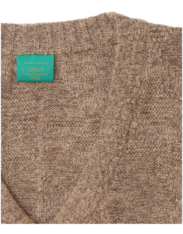 Canda Débardeur pour homme 2XL Beige Acrylique