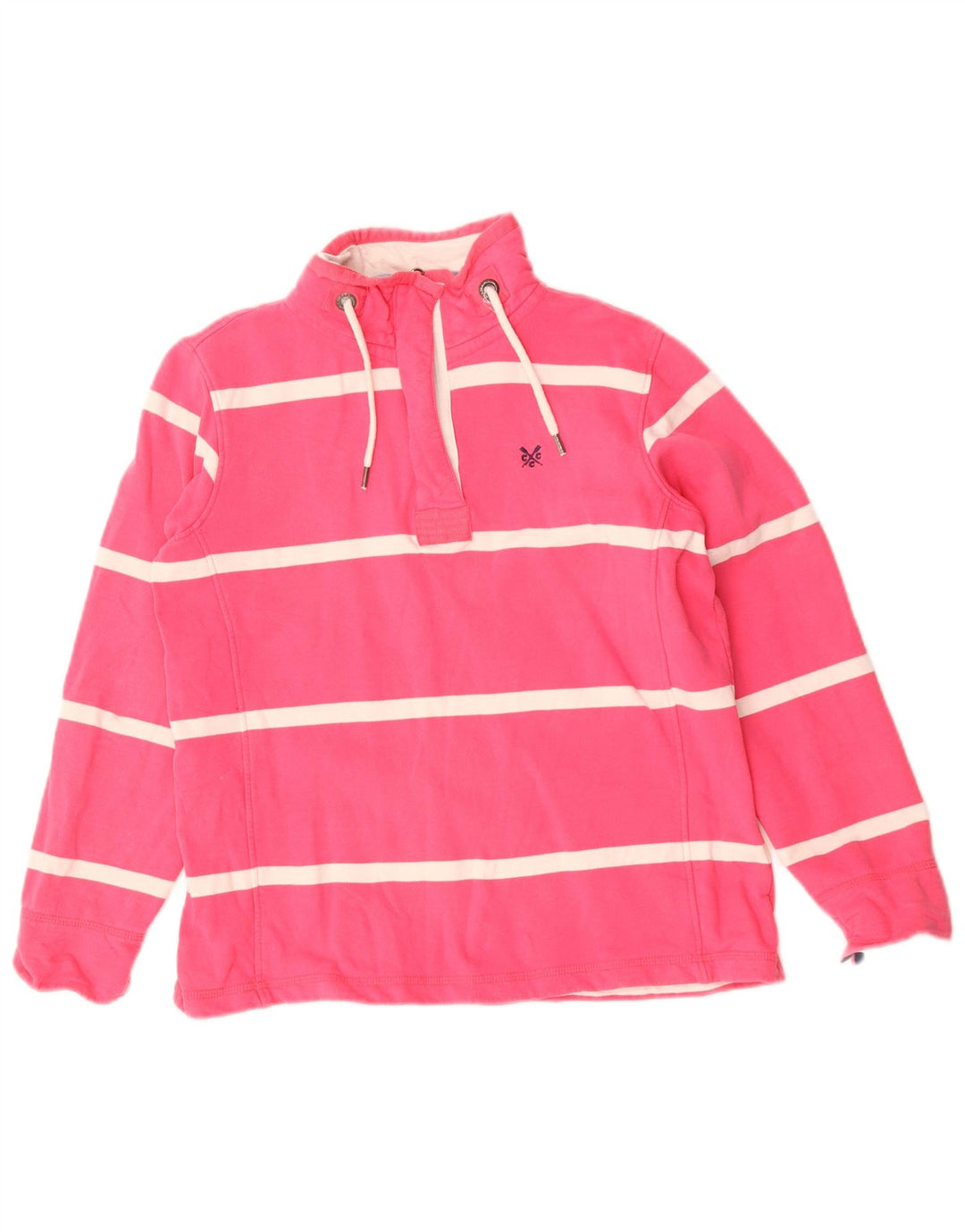 Crew Clothing Sweat-shirt surdimensionné pour femme UK 10 Petit rose rayé