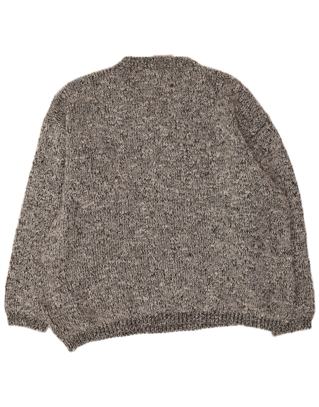 Consenso Pull Col V Homme XL Laine Mouchetée Gris