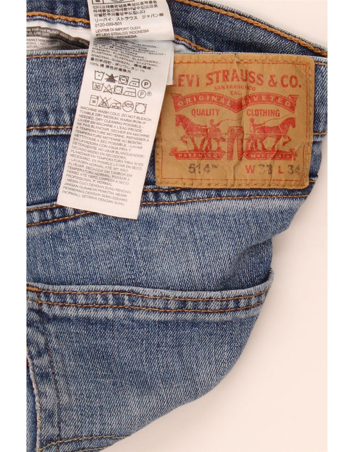 LEVI'S Jean Droit 514 Homme W38 L34 Bleu Coton