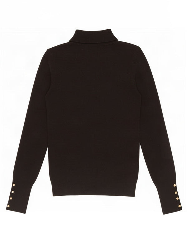 Zara Pull col roulé pour femme UK 8 Small Noir