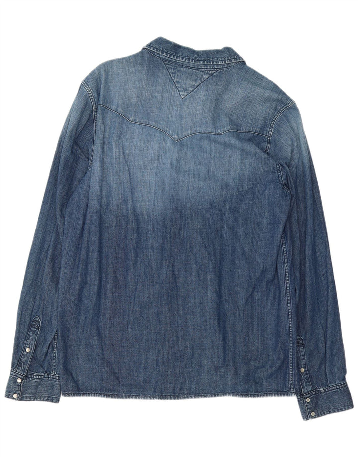 Tommy Hilfiger Chemise en jean XL Bleu Coton Homme