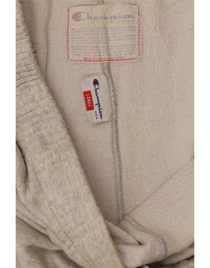 CHAMPION Pantalon de Survêtement Homme Large Gris Coton