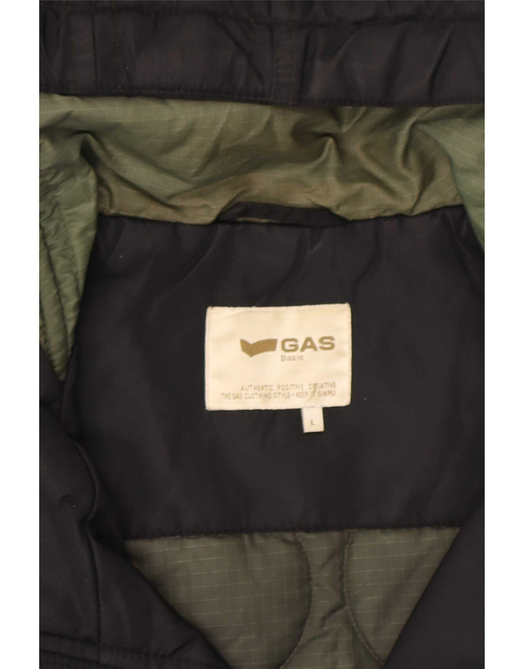 Gas Veste matelassée à capuche pour homme UK 40 Large Noir Polyamide