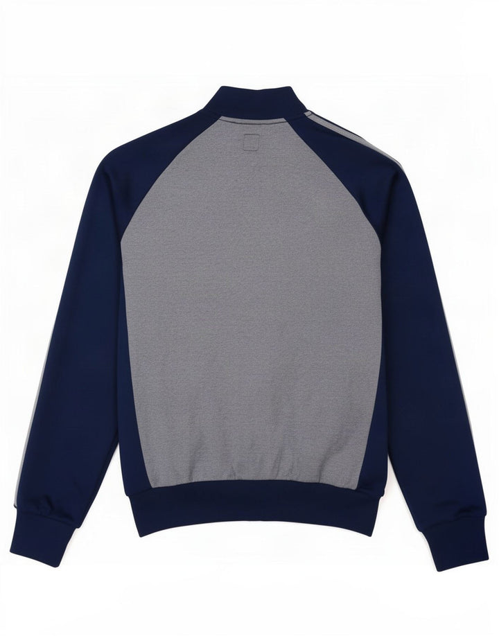 Adidas Veste de survêtement pour homme en coton color block bleu marine moyen