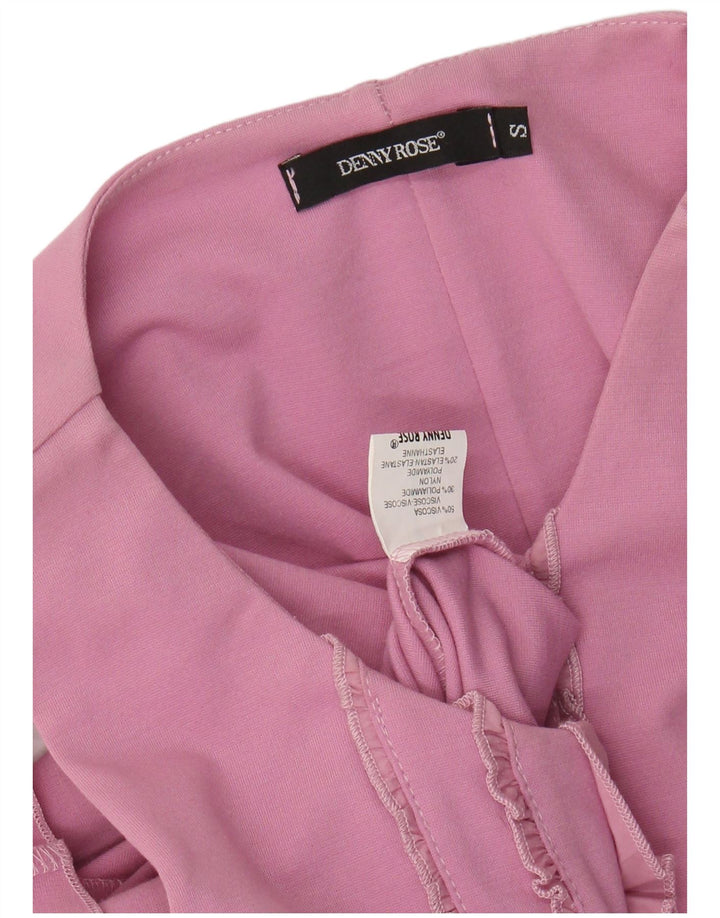 DENNY ROSE Robe basique sans manches pour femme UK 8 Petite Viscose Rose