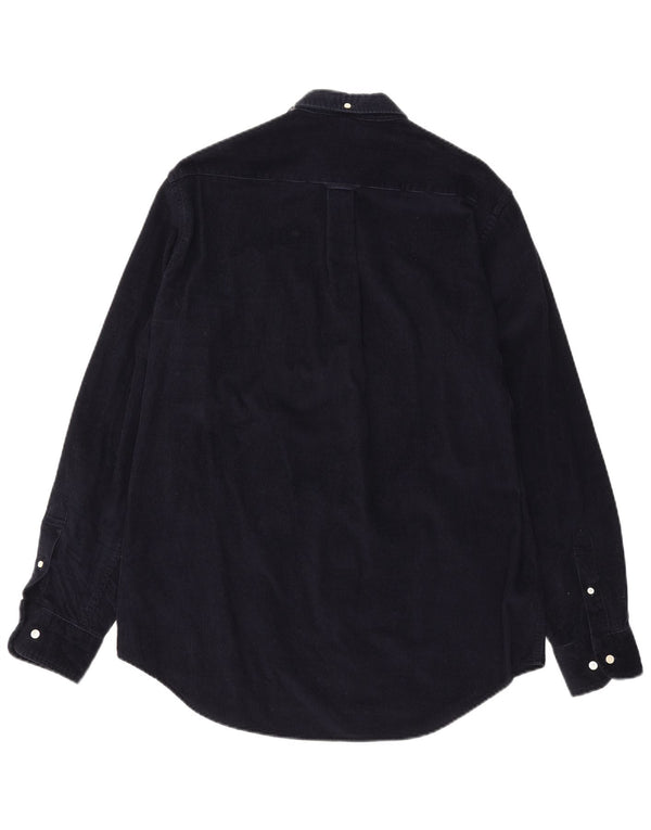 Gant Chemise en velours côtelé pour homme Taille 41/42 16 1/2 Grand coton bleu marine