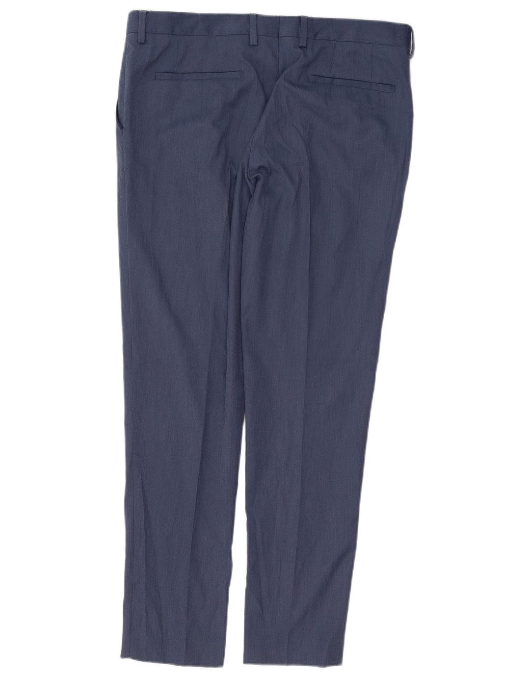 Zara Pantalon Chino Slim Homme EU 44 Large W34 L31 Bleu Polyester