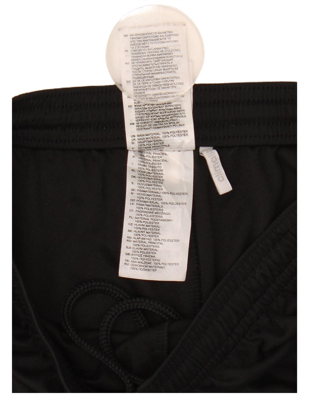 Short de sport Adidas Garçon Climalite Graphic 13-14 ans Noir Polyester