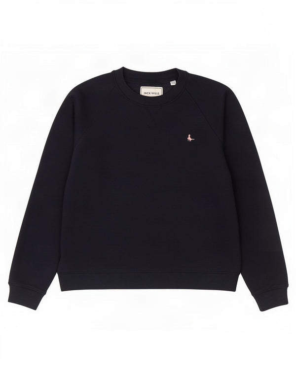Jack Wills Sweat-shirt pour femme UK 14 Large Bleu marine Coton