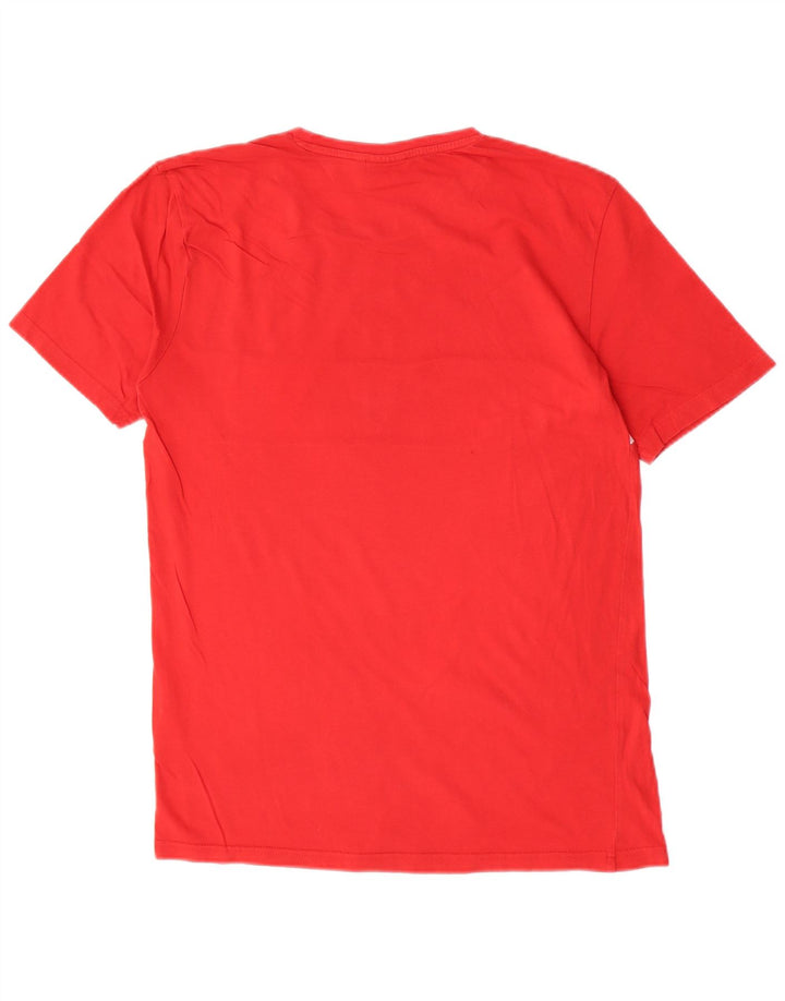 Fila T-Shirt Graphique Homme Rouge Moyen Coton Colorblock