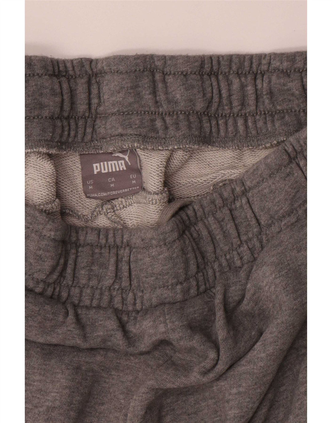 Puma Short de Sport Homme Gris Moyen Coton