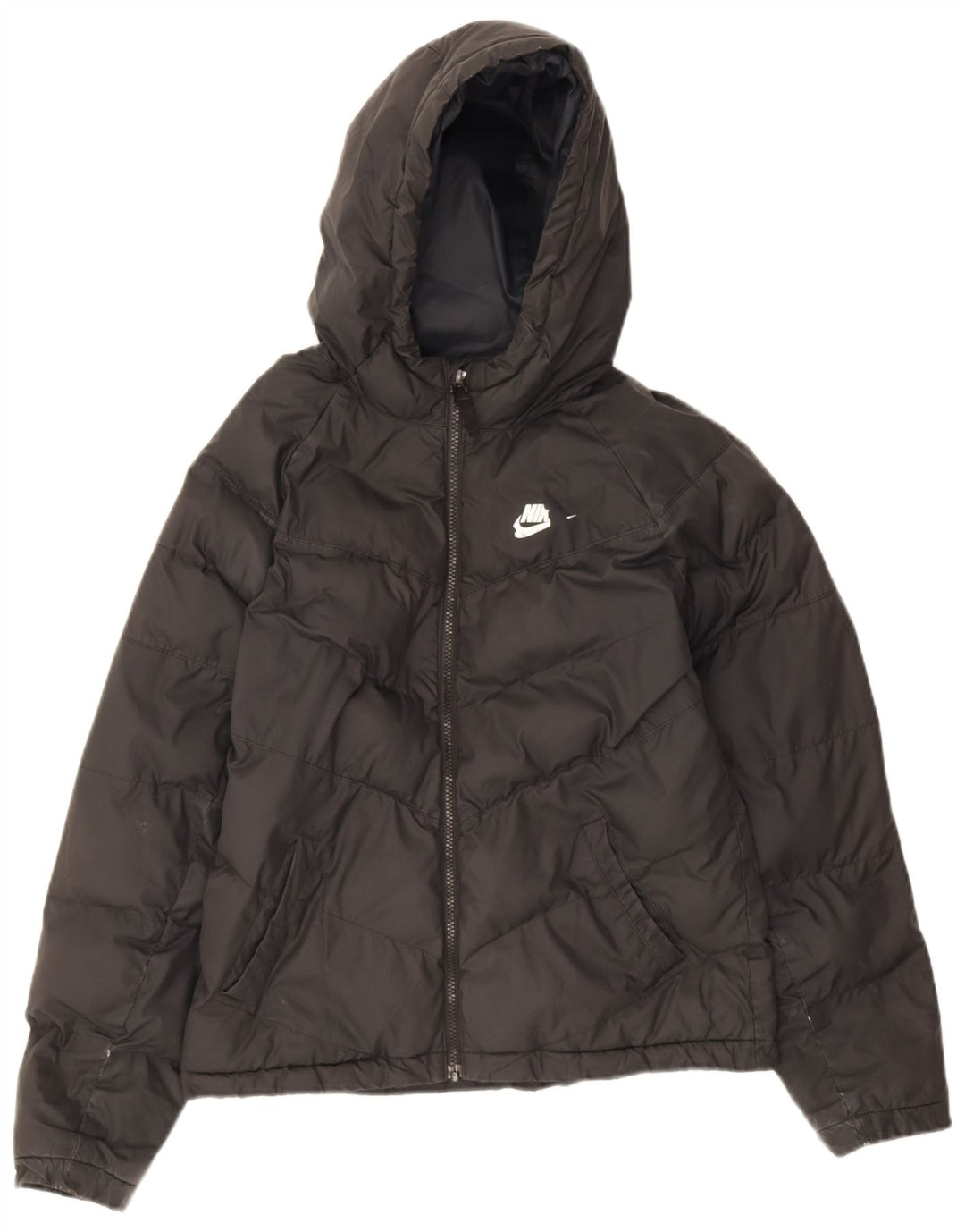 Nike Veste matelassée à capuche pour garçon 13-14 ans XL Noir Polyester