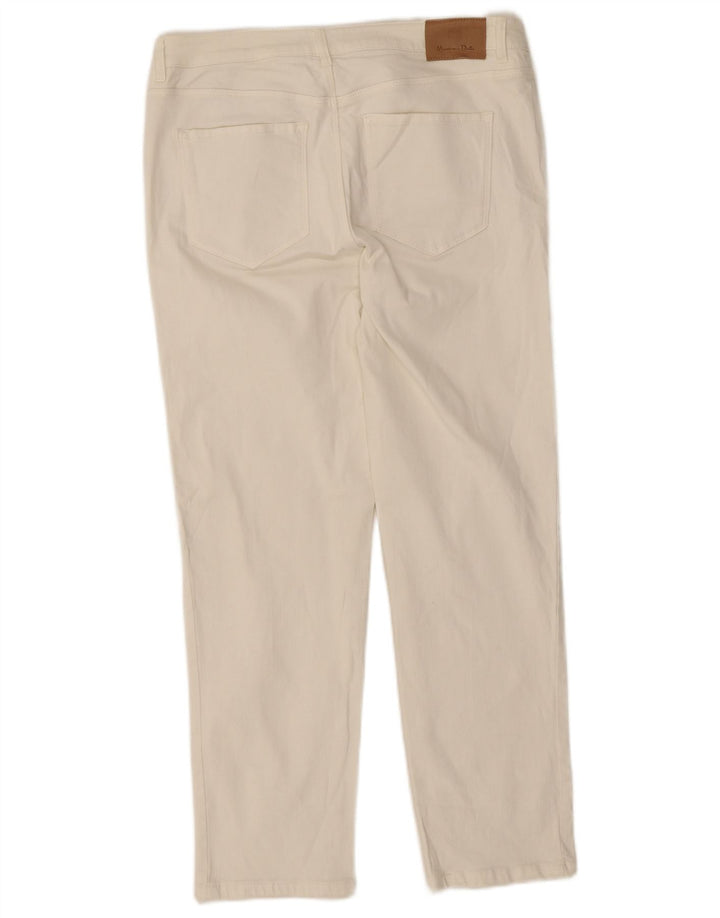 Massimo Dutti Jean slim pour femme EU 40 MMedium W30 L26 Coton blanc