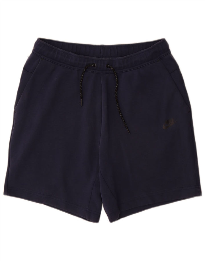 Nike Short de sport en coton bleu marine moyen pour homme