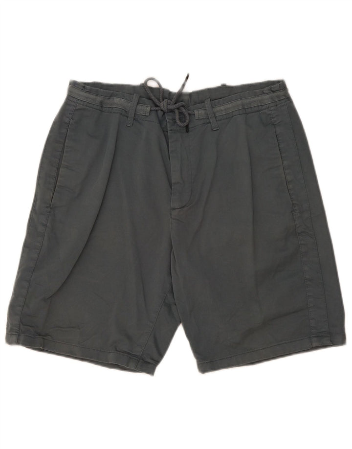 Zara Short Chino Homme EU 44 Large W34 Gris Coton
