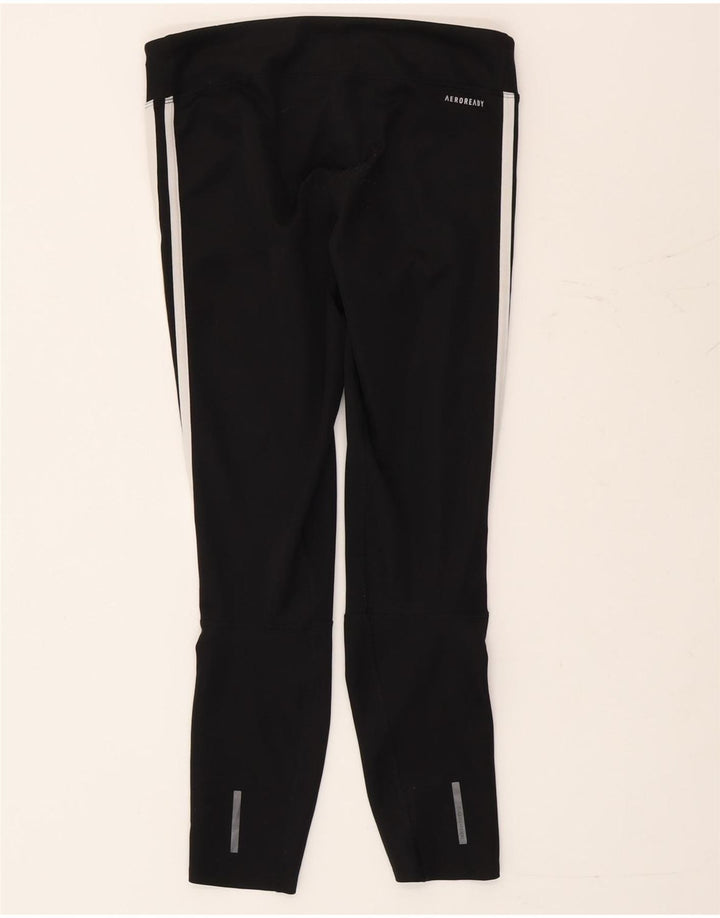 Adidas Femmes Aeroready Leggings UK 8/10 Petit Noir Polyester