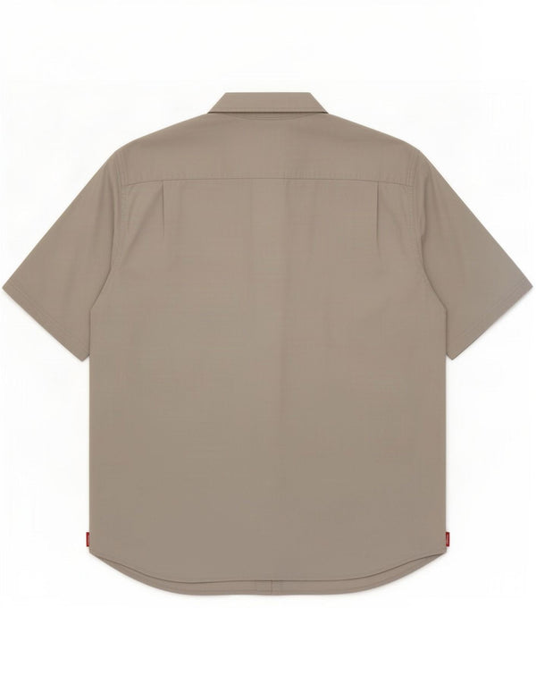 Wrangler Chemise à manches courtes pour homme XL Gris Coton